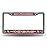 Rico Industries NFL San Francisco 49ers Bling Chrome License Plate Frame with Glitter Accent, 6 x 12.25-inches