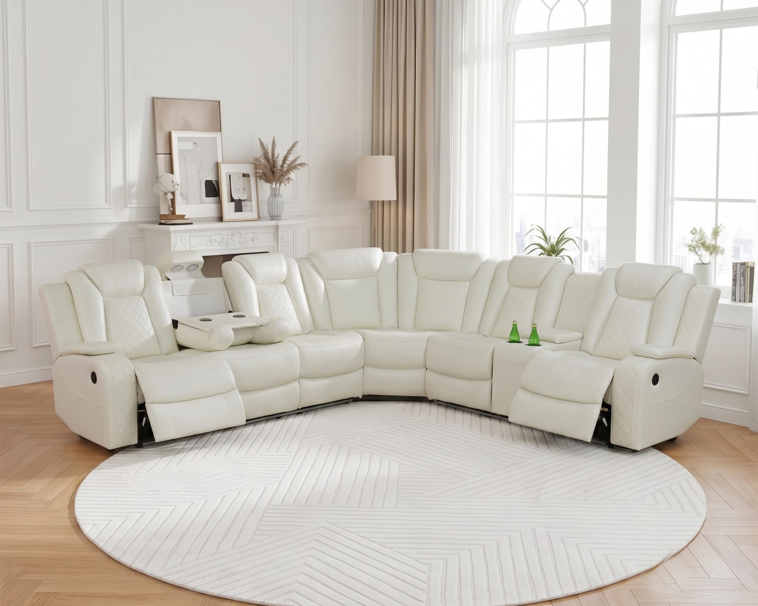 Ocstta Power Recliner Sectional Sofa