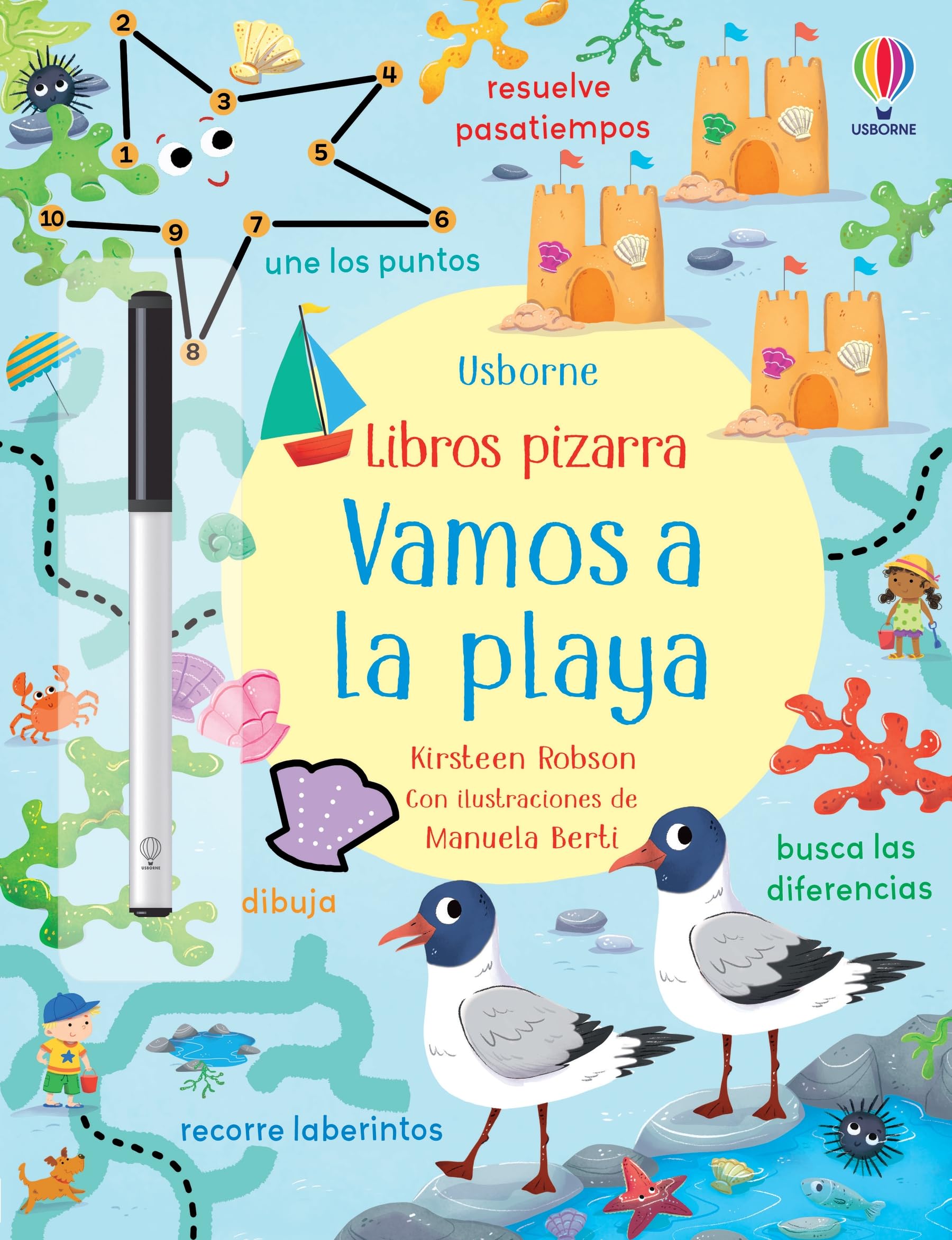 Vamos a la playa (Libros pizarra con actividades)