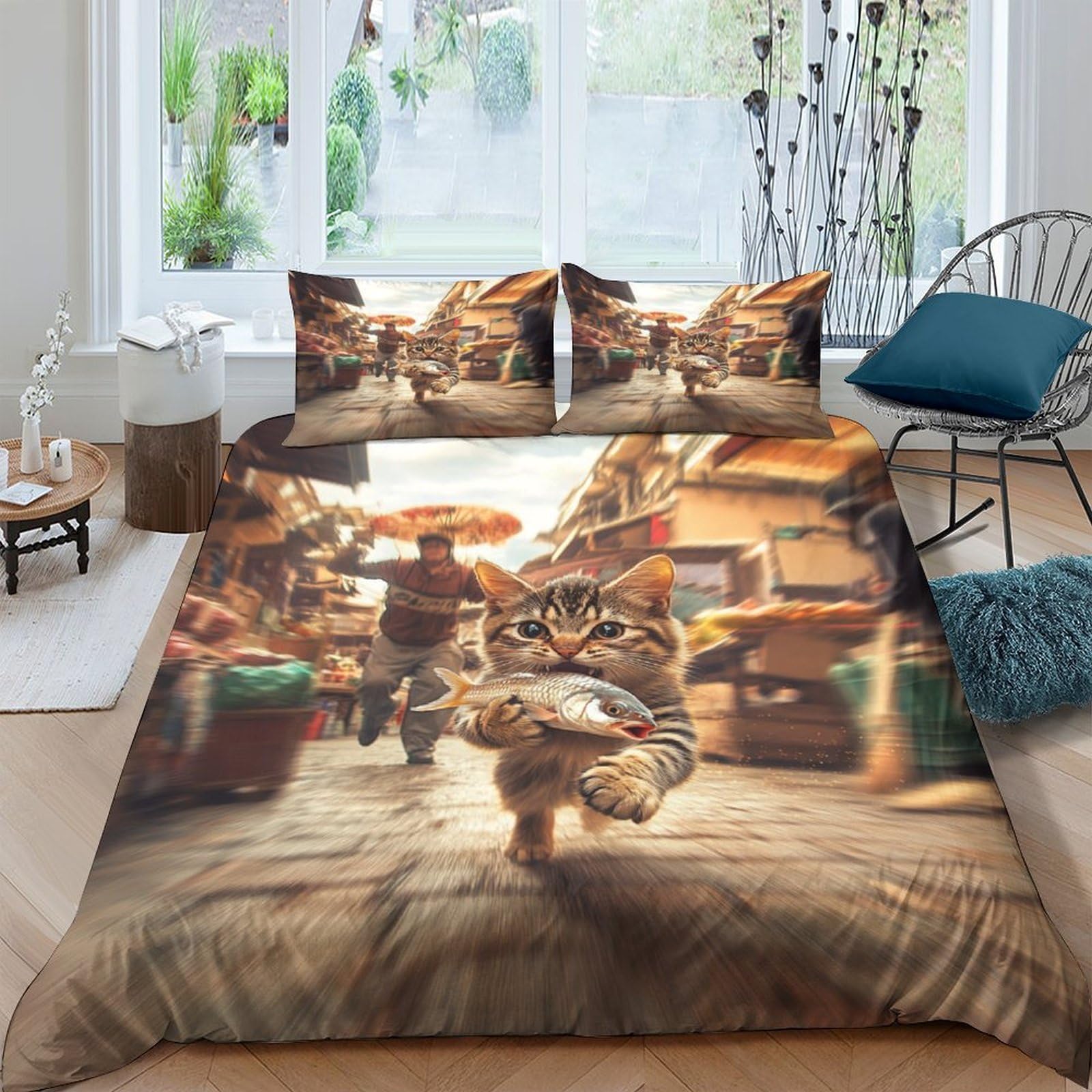 Housse de couette Halloween 220x240 anti-plis en microfibre douce