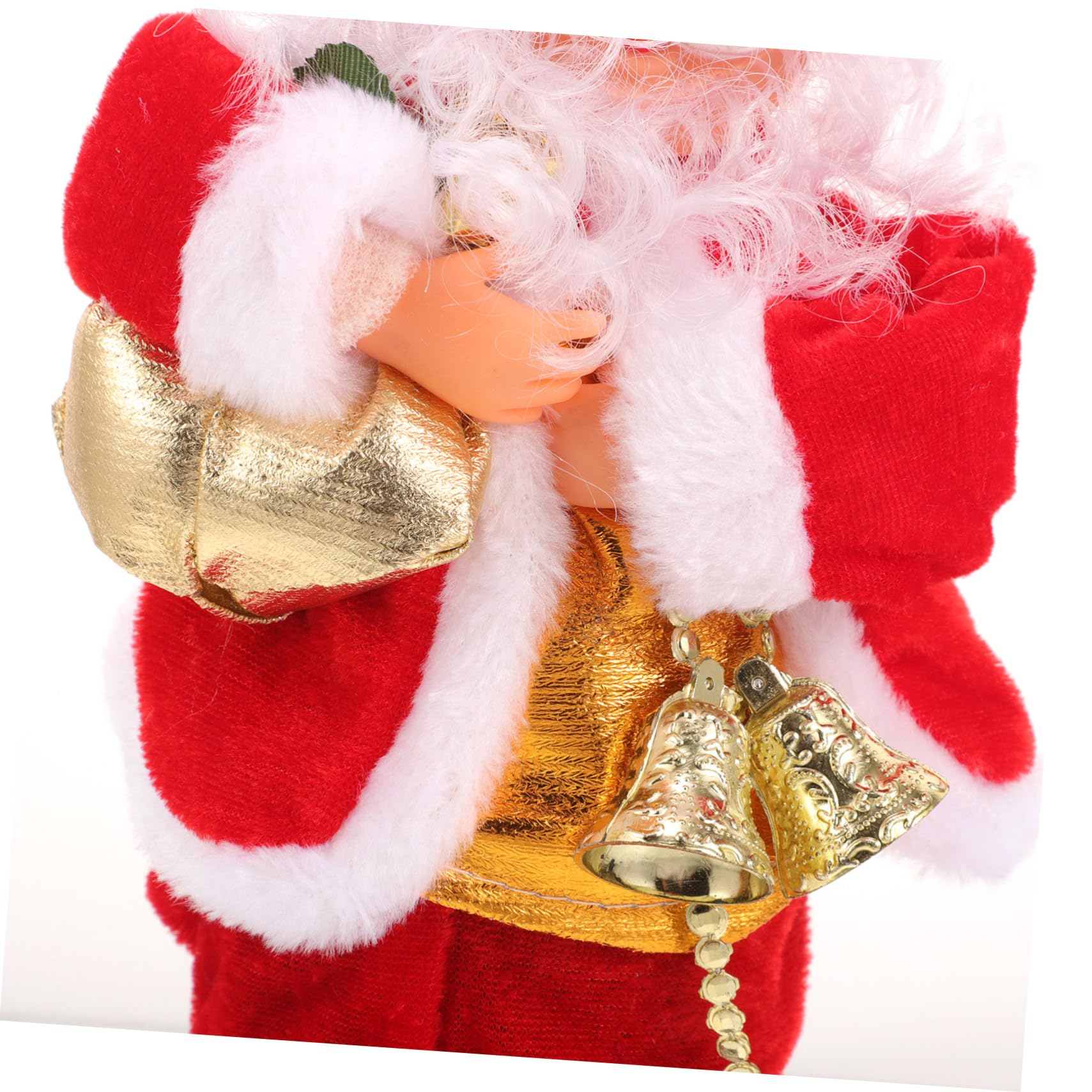 BESPORTBLE Papá Noel Musical para Navidad Juguete Delicado Accesorio Navideño Hogar Decoración de Escritorio sin Batería