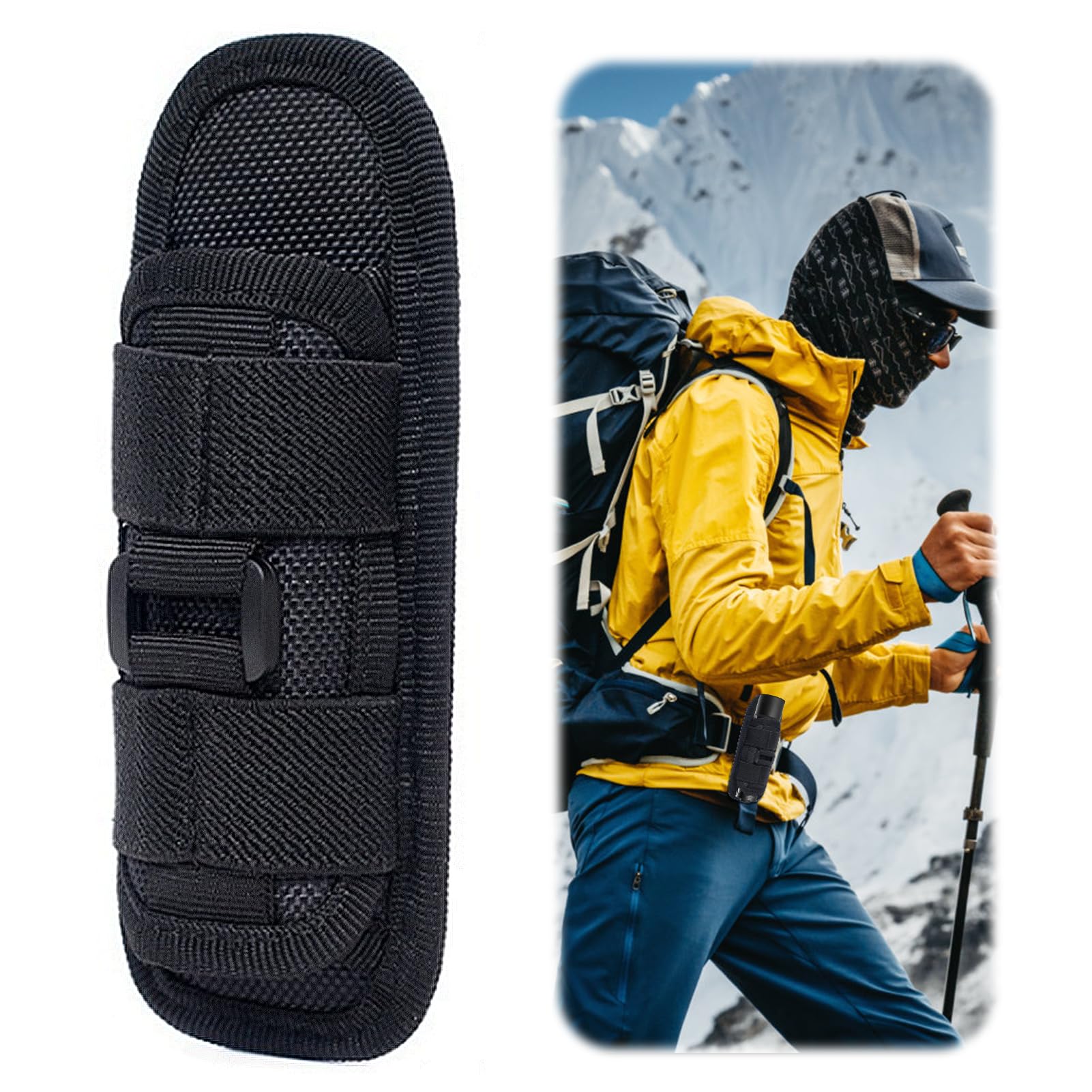 Dorart Borsa Porta Torcia Tattica - Custodia In Poliestere Per Esterni, Caccia, Campeggio E Escursionismo - Foto 6