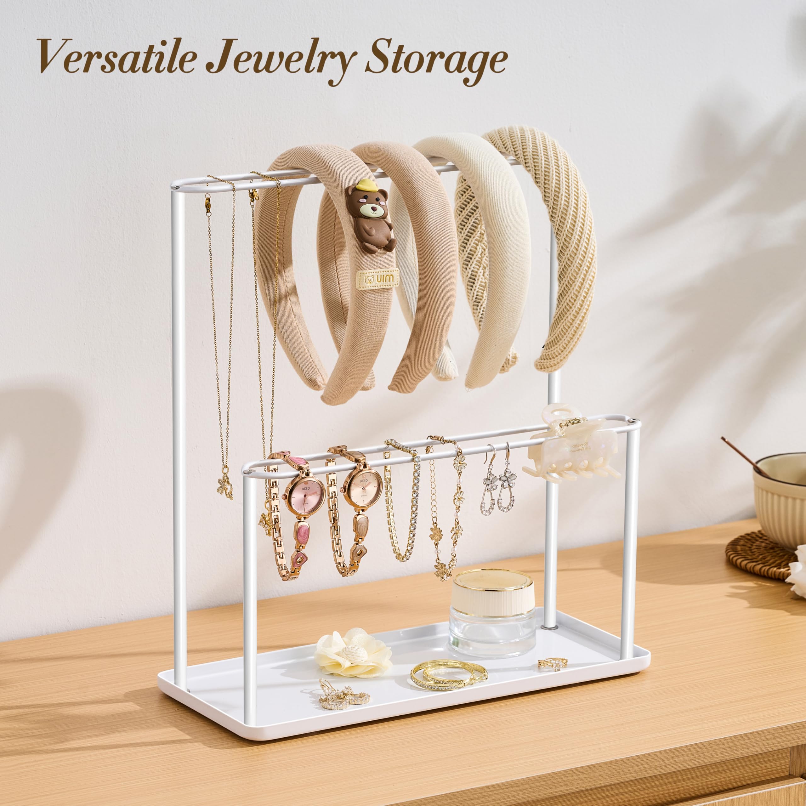 アクセサリー cdsyw785karats sama Amazon.com: Headband Holder Organizer Metal with Tray for