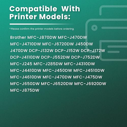 Miniatura 2 de GREENBOX Cartucho de tinta compatible LC103 XL de repuesto para Brother LC103 LC103XL para MFC J450DW J4710DW J870DW J6720DW J470DW J650DW J4410DW