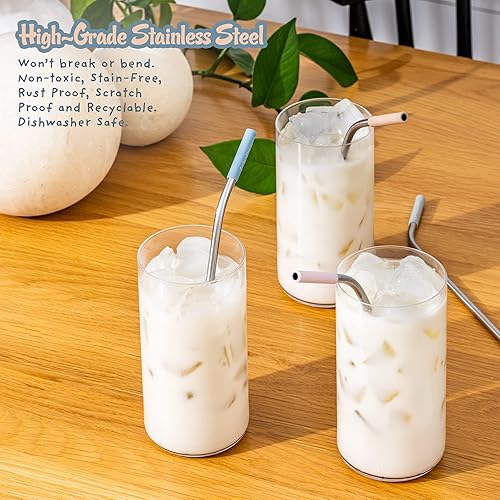 Miniatura 33 de Sorbetes reutilizables Pack de 4 sorbetes de silicona, Perfectas para smoothies y fiestas, vienen en envases ecológicos, Casual, Multilcolor Surtido