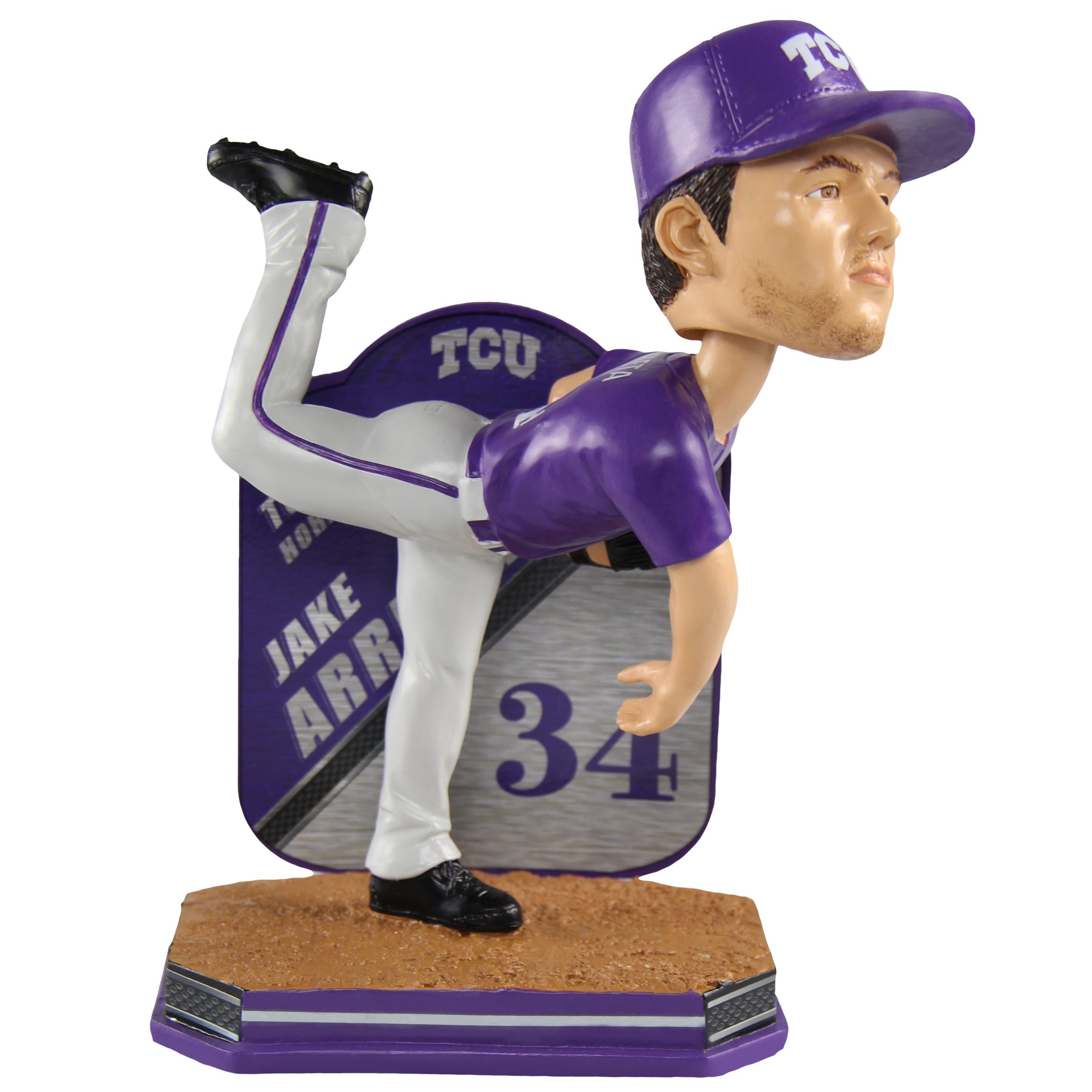 FOCO Jake Arrieta TCU Horned Frogs Special Edition College Name and Number Bobblehead