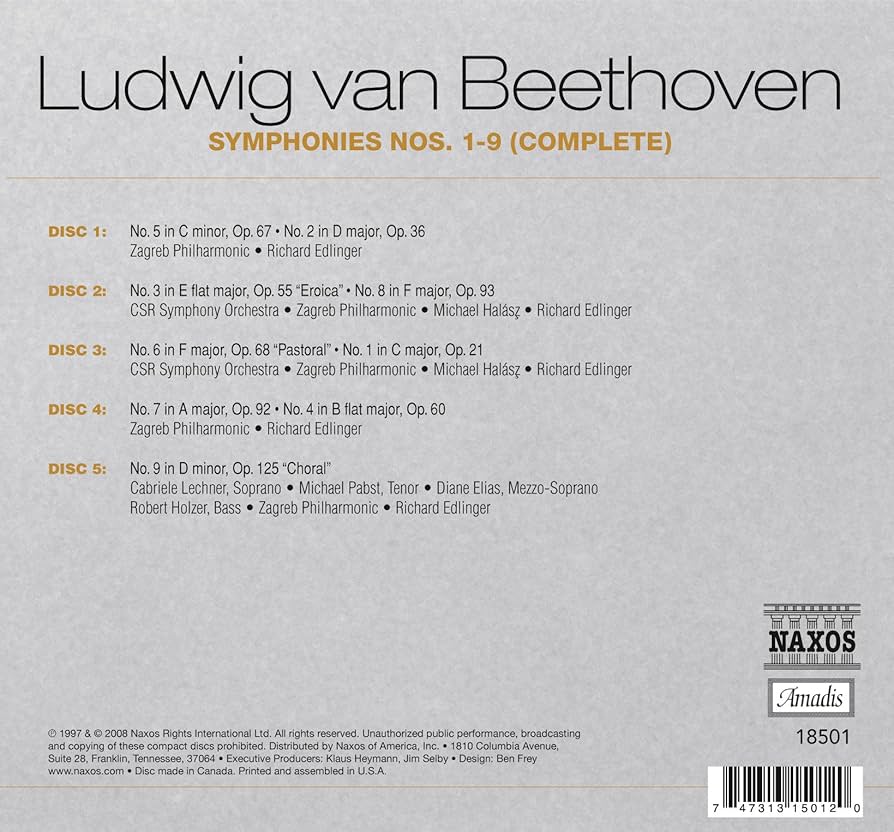 Symphonies 1-9: Amazon.co.uk: CDs & Vinyl