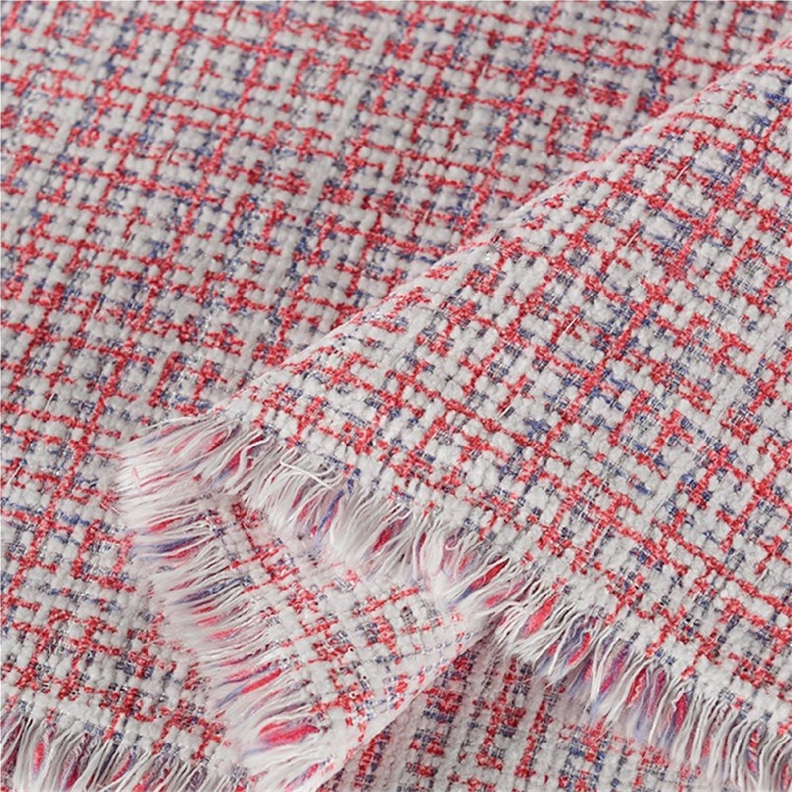 Tradycyjna tkanina tweedowa, Tweed Fabric Multicolor 0.5m x 1(Color08)
