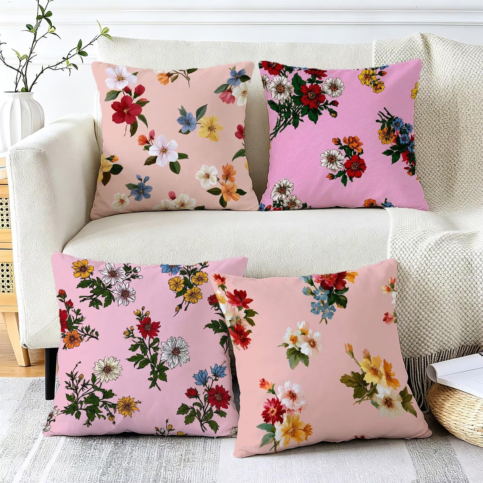 Coussin Exterieur Impermeable Violet, Taie Oreiller 80x80, Cod-751