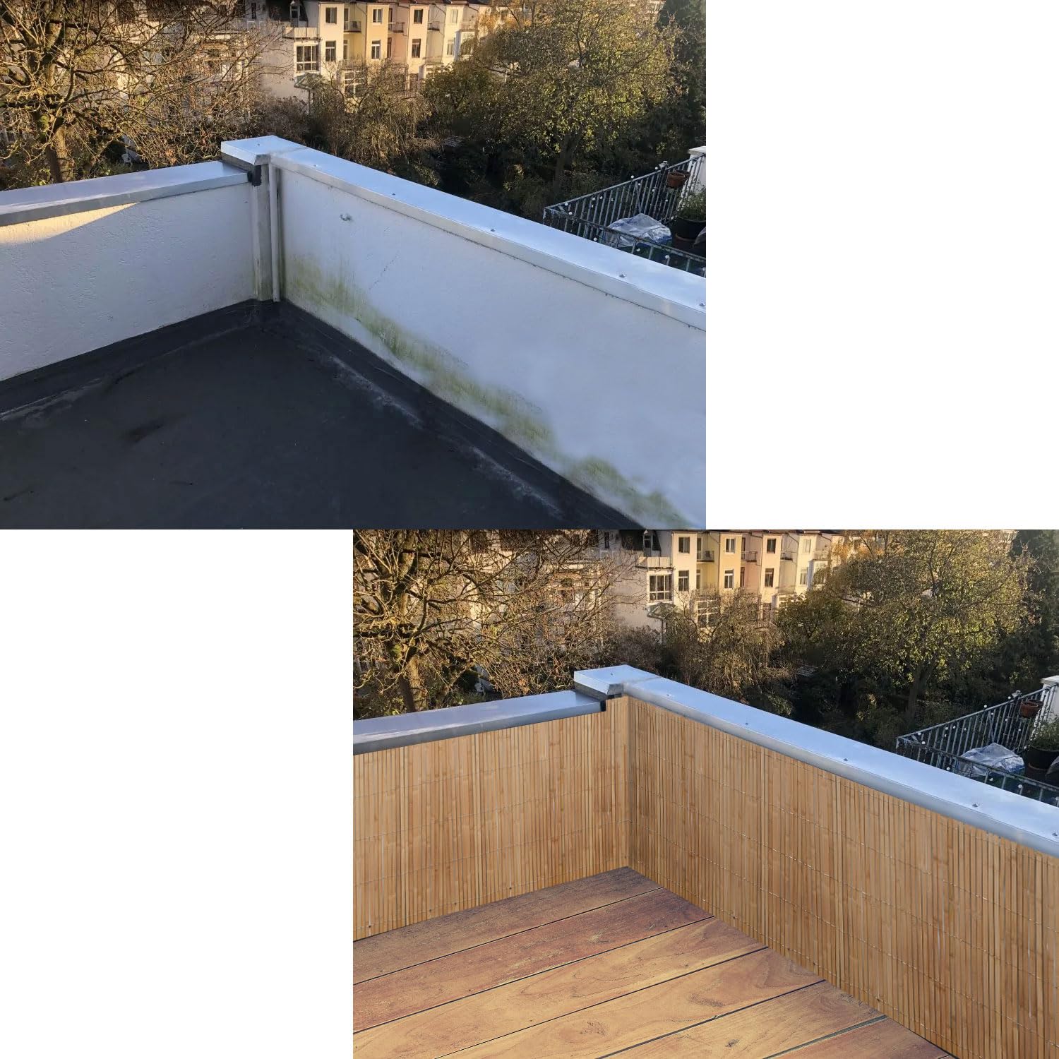 UrFence La Tua Oasi: 120x300 Schermo Privacy in Bambù - Frangivista Balcone - Canna Naturale Ombreggiante per Terrazza Giardino Patio - Copertura Ringhiera Recinzione Separatore Esterno Canniccio