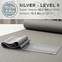 Vista 4 de Banda elástica Thera-Band de látex, de 6 pies, para ejercicios resistente, extra ligera