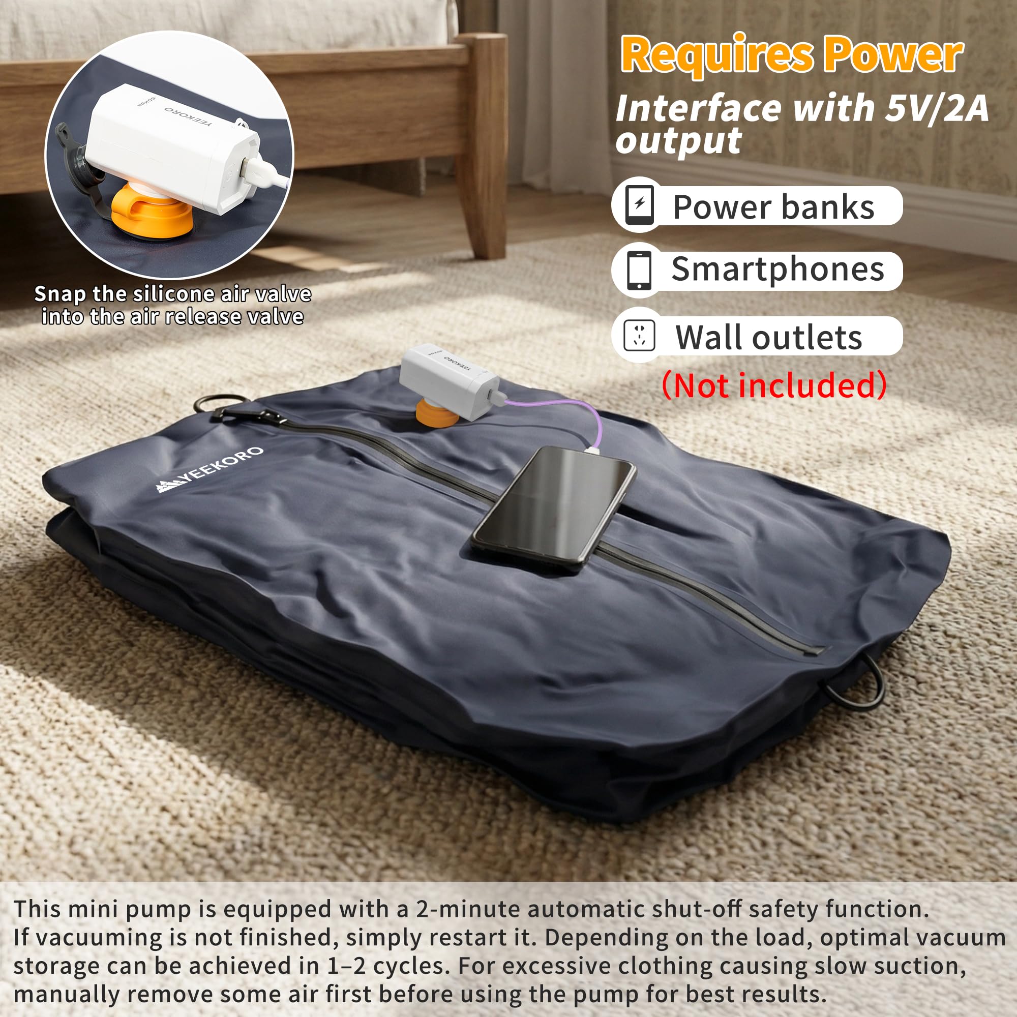 Bolsa de vacío para viajes, bolsas de compresión al vacío profesionales, IPX8, impermeables, reutilizables, antidesgarros, ahorran espacio, bolsas de almacenamiento al vacío con bomba para