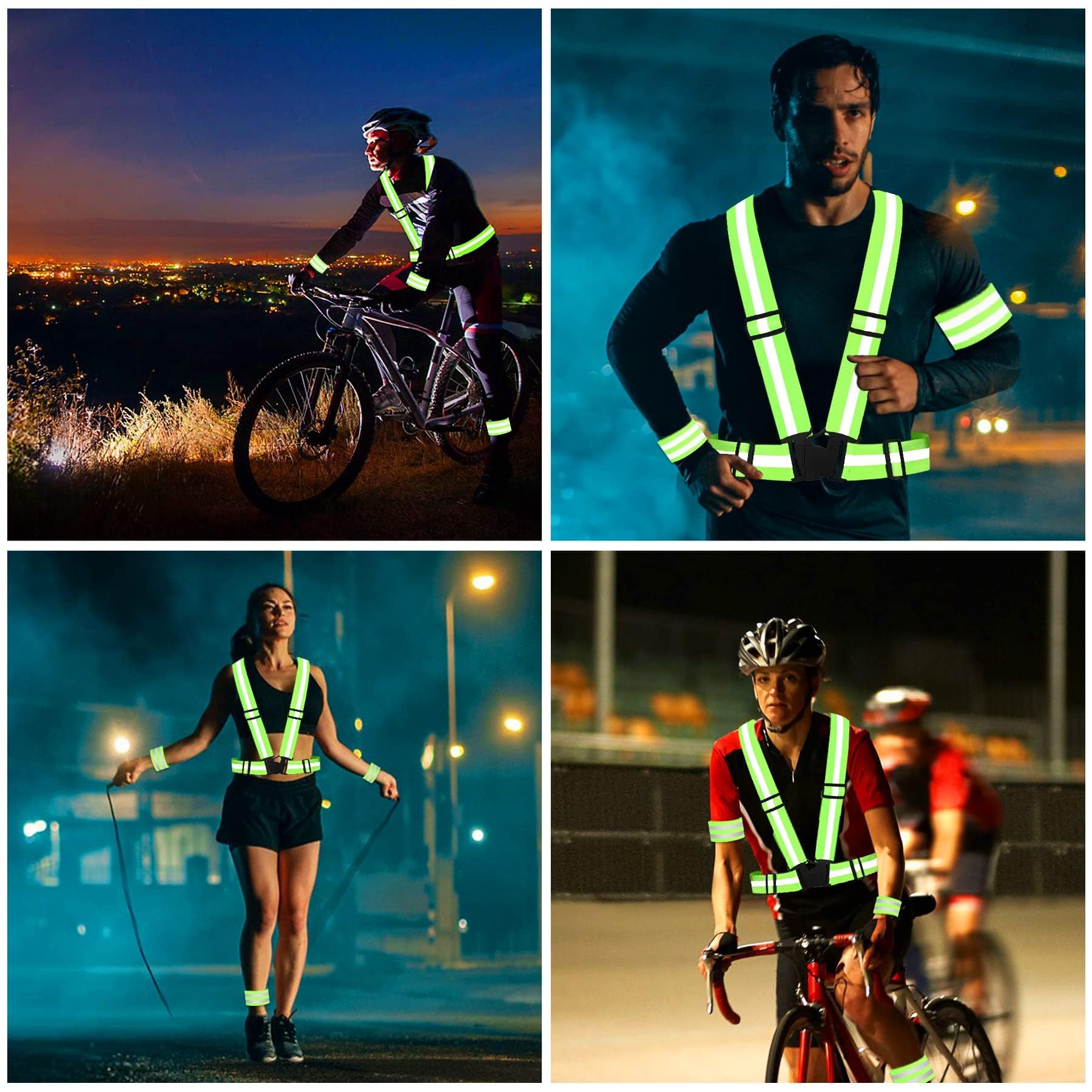 SANNIX 2 Gilets pour Course, Cyclisme, Promenade et Activités de Plein Air pour Hommes, Femmes