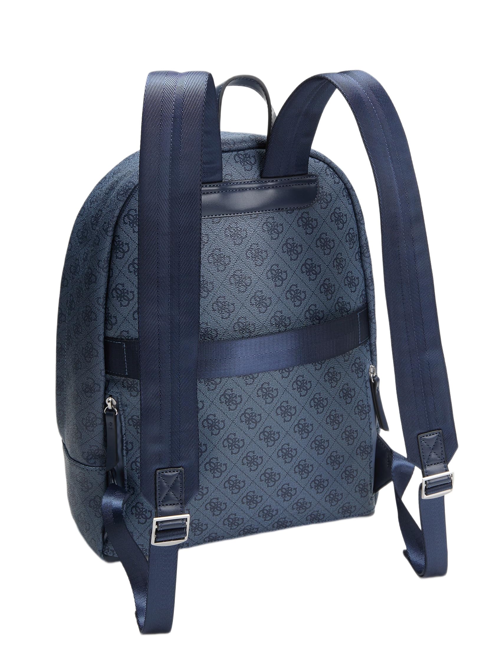 GUESS mochila para el portátil con compartimento para portátil Milano Backpack Blue Denim azul