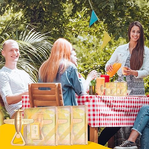 Miniatura 8 de Abridor de botellas de avión con caja de regalo, regalos de aviación para piloto, abrebotellas de viaje en avión para baby shower, regalo de