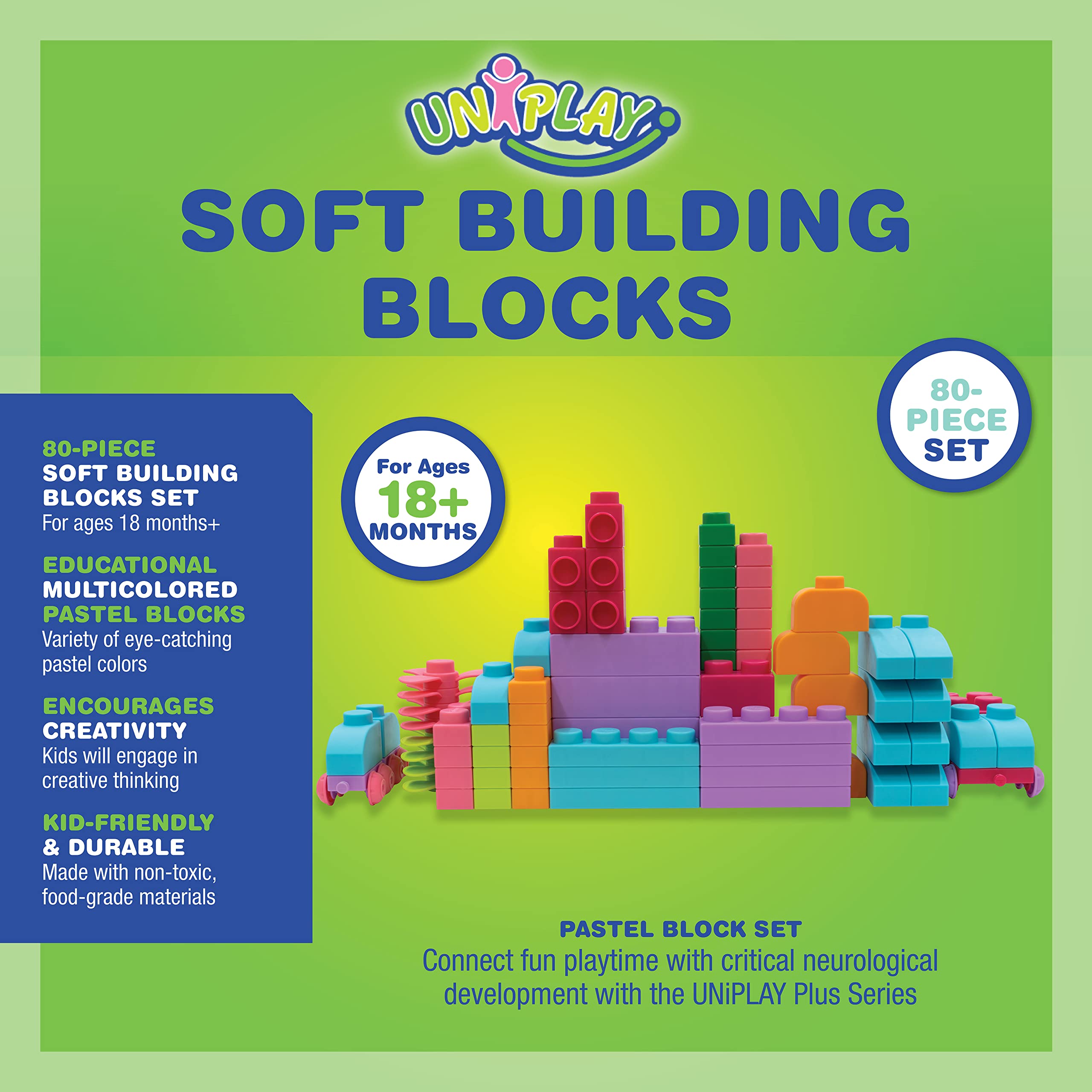 Snapklik.com : UNiPLAY Plus Soft Building Blocks Creativity Toy ...