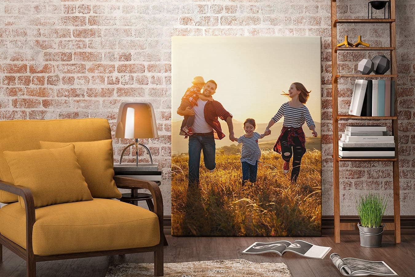 MuchoWow© Photo sur Toile Personnalisée Grand Format 120x80 cm – Tableau Salon et Chambre – Cadeau Photo Personnalisé