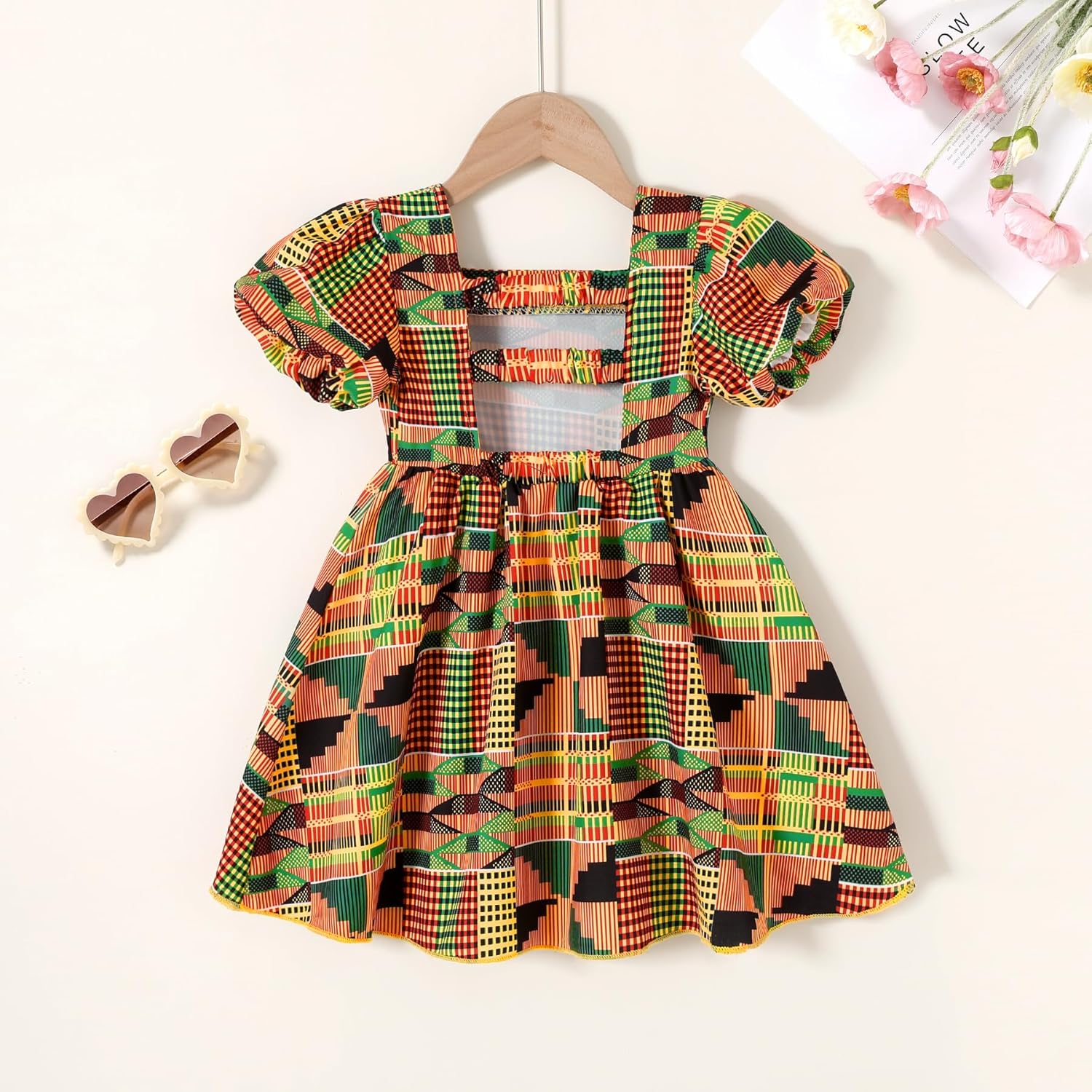 Toddler Baby Girl Dress African Clothes Girls Dashiki Ankara Dresses Kids African Clothing - Image 4