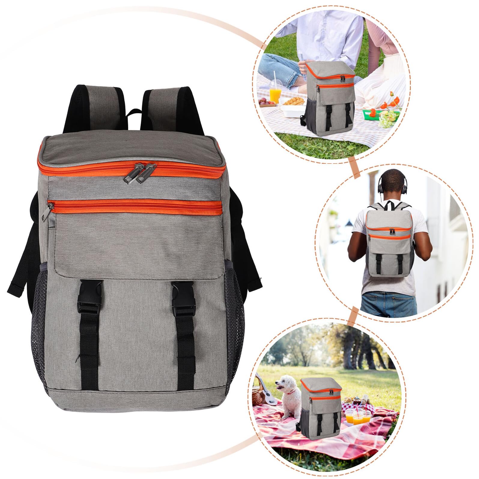 Borsa Termica Isolata per Picnic e Campeggio e Leggera Grande Capacità per Pranzo al Sacco e Viaggi all Aperto
