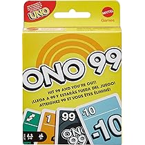 Mattel Games – ONO 99, gioco di carte con pila di scarto e aggiunta di numeri, da 2 a 6 giocatori per serate in famiglia e tra amici, giocattolo per bambini, 7+ anni, HHL37