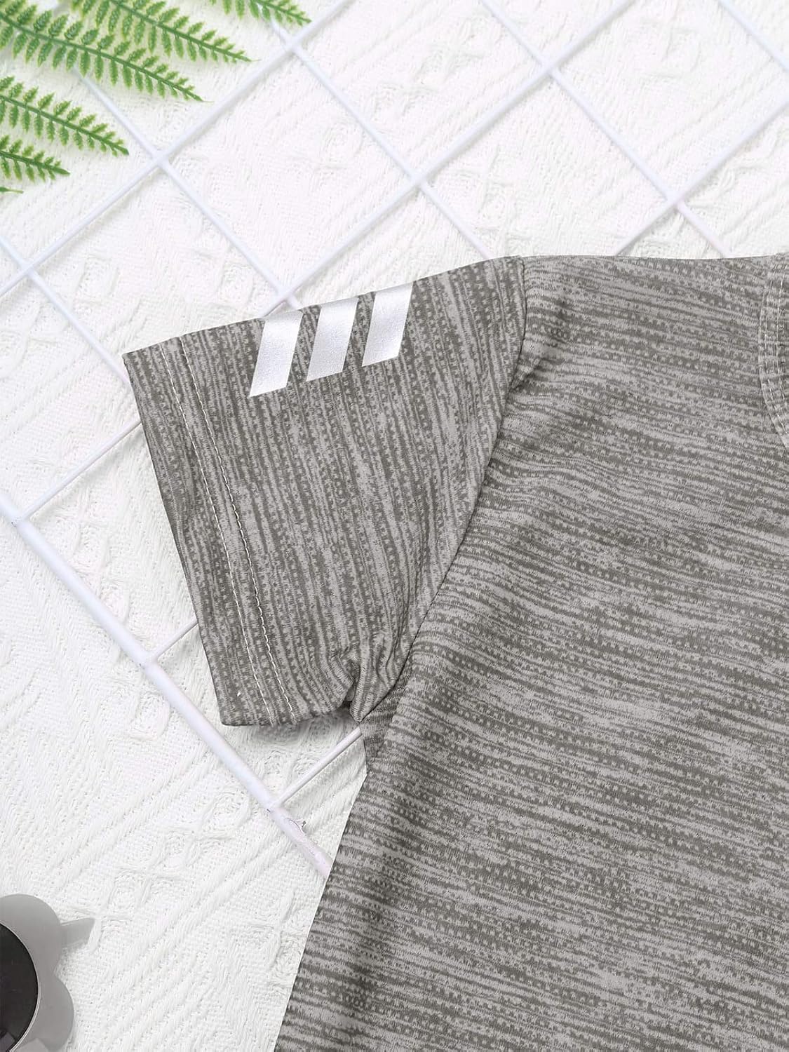 Boys' Sports Suit Short Sleeve T-Shirt Tops with Shorts Summer Quick-drying Clothing Set Jogging Football Tracksuit - Image 5