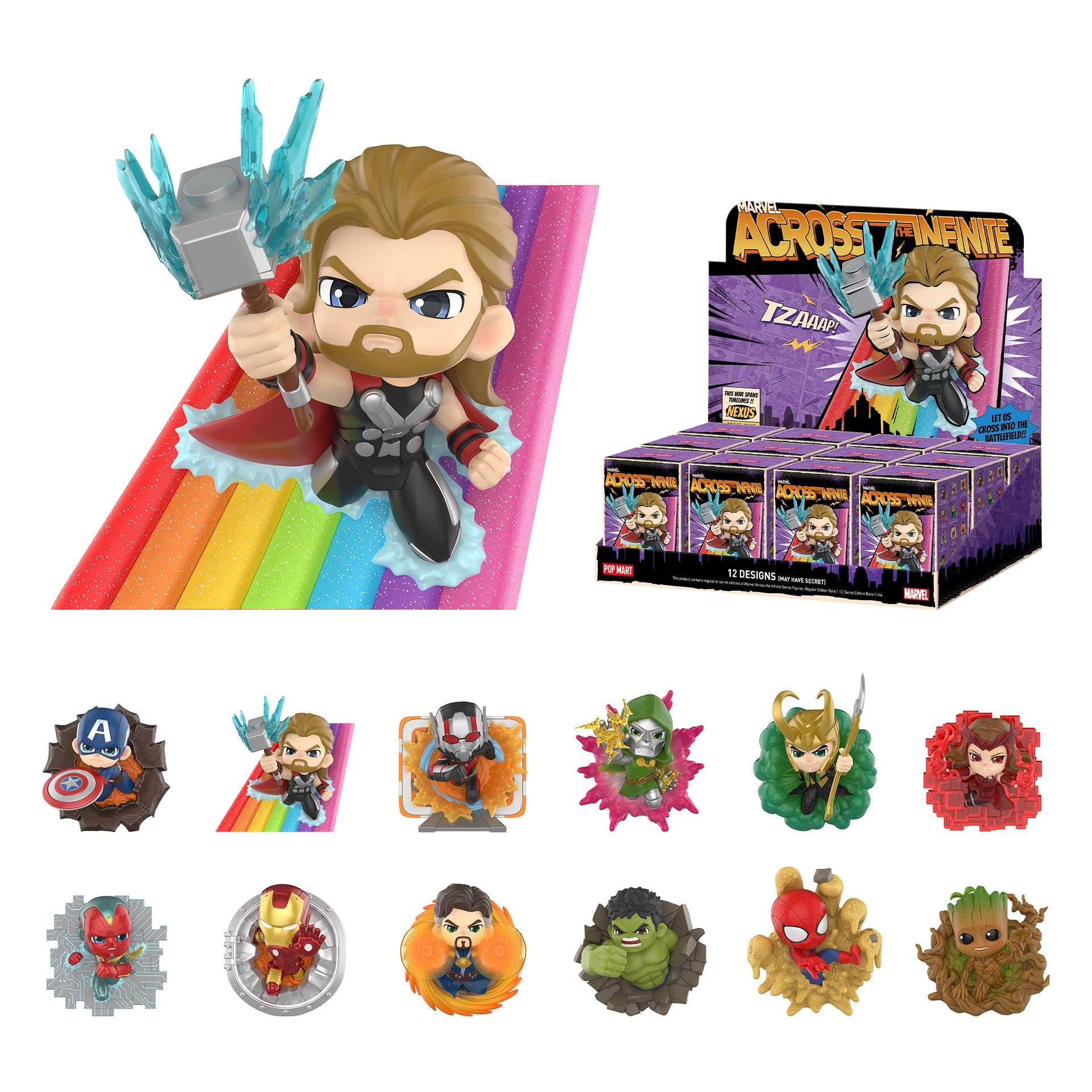 Amazon.com: POP MART Marvel Across The Infinite Series Blind Box