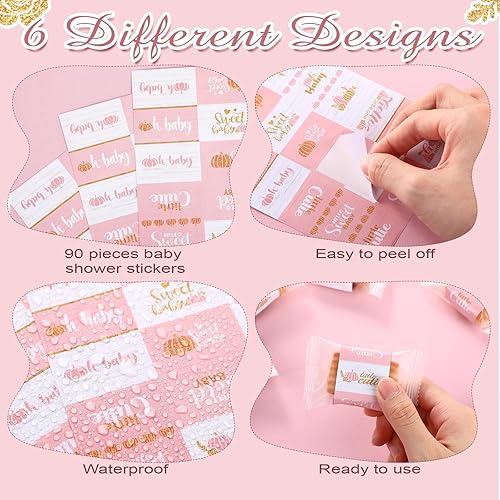 Miniatura 10 de Envolturas de dulces para baby shower, mini barra de dulces en miniatura, calcomanías de barra de chocolate para niños y niñas, decoración de baby