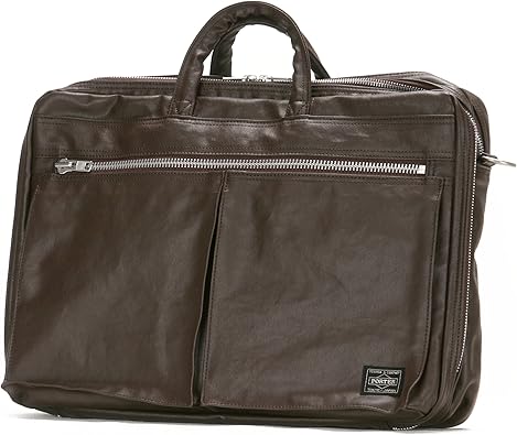 超特価SALE開催！ ポーター PORTER 2WAY ビジネスバッグ キャメル系