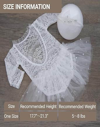 Zeroest Newborn Photography Outfits Girl Lace Romper Newborn Photography Props Rompers Baby Girls Skirt Photoshoot 3 PCS