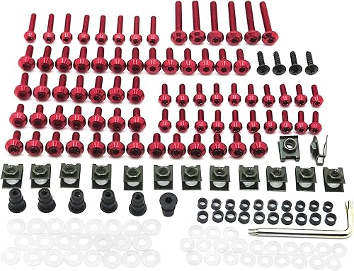 HTTMT MT215-020 - Kit completo de pernos de carenado, tornillos negros compatibles con CBR 600F4i 2001-2007
