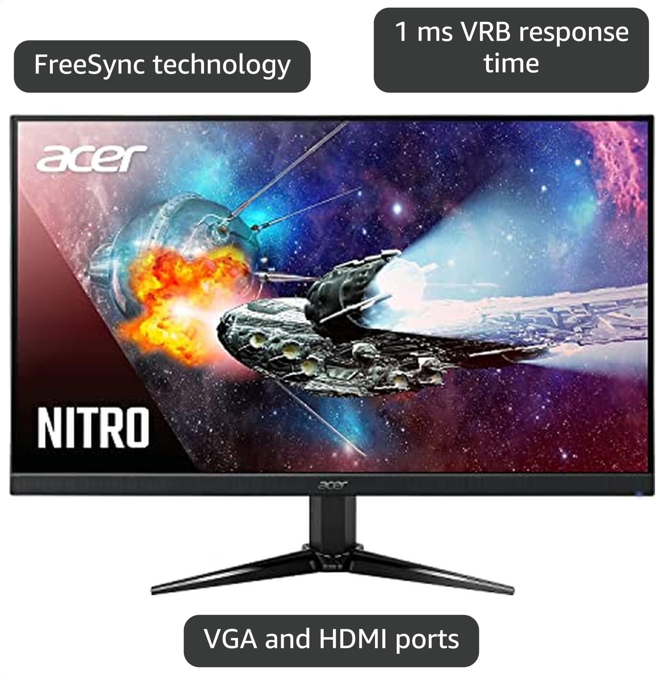 値下げ可！ 165Hz Acer ゲーミングモニター23.8インチ QG241Y Amazon.com: Acer QG241Y 23.8