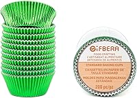 Vista 12 de Gifbera - Forros de magdalenas de papel metálico/forros de magdalenas de papel de aluminio, tazas de hornear estándar de papel metálico, 200