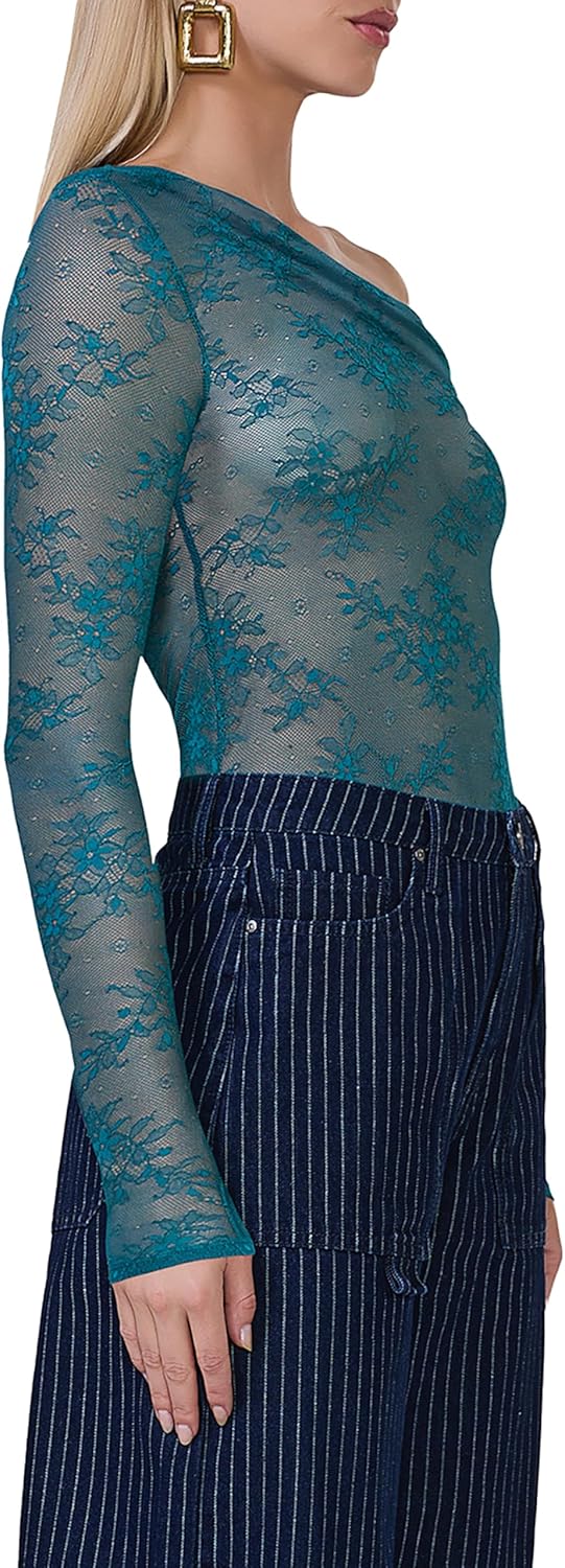 AFRM Women's Barry Asymmetrical Off Shoulder Long Sleeve Top - Image 3