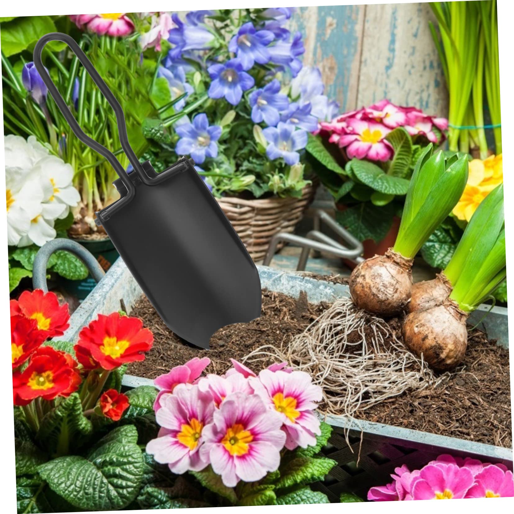 BESPORTBLE 5 Pz Pala da Giardinaggio Pala da Campeggio all'aperto Zaino all'aperto Zaino Tote Attrezzi Giardinaggio Kit Giardinaggio Pala da Giardino Pieghevole Pala Pieghevole Stoffa Black
