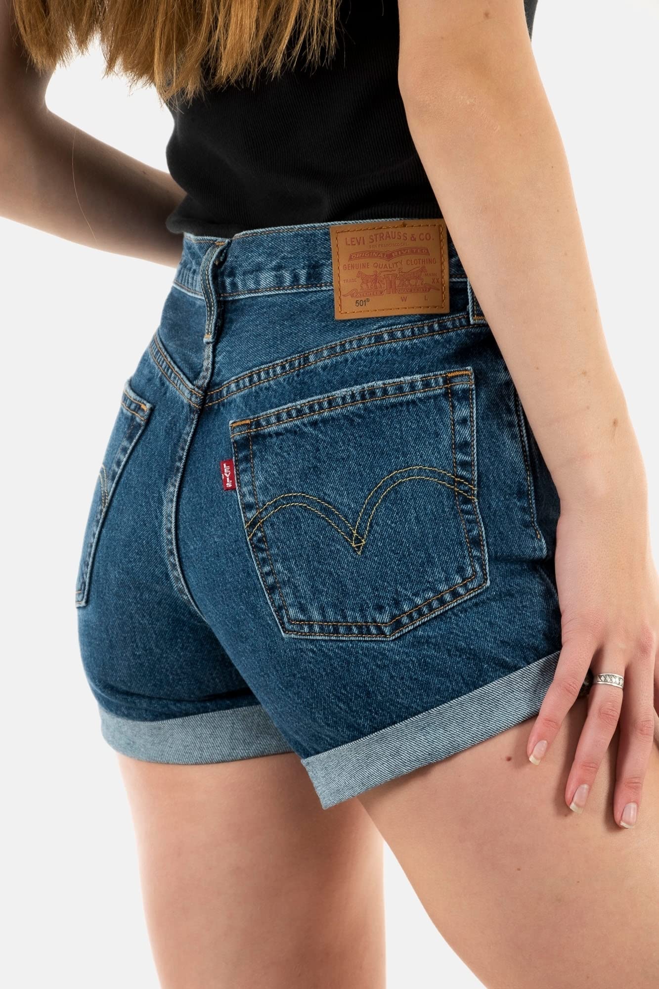 Levi's Damen 501® Rolled Short Denim Shorts – Bild 5