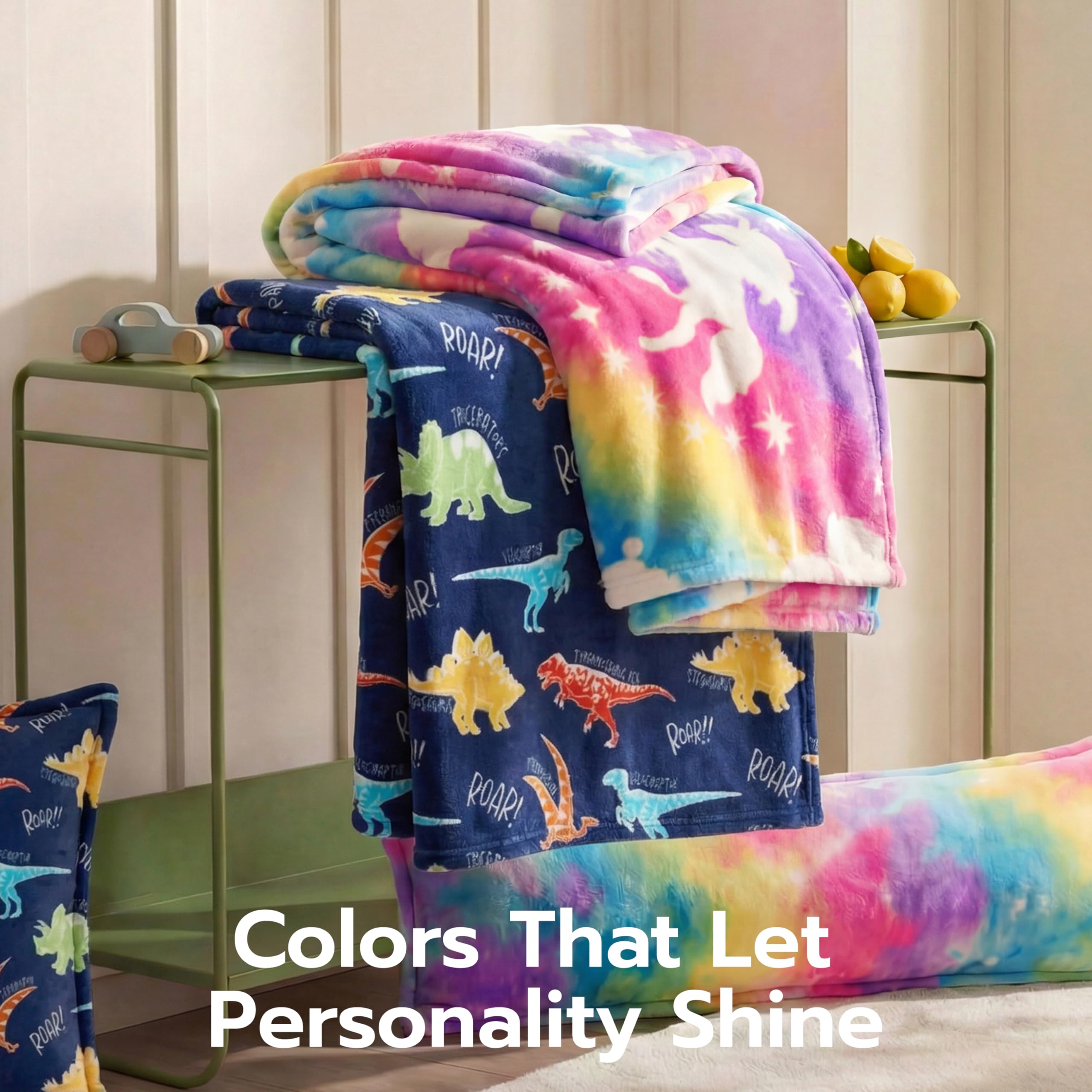 Glow in the Dark Dinosaur Blanket - Kids Gift -8