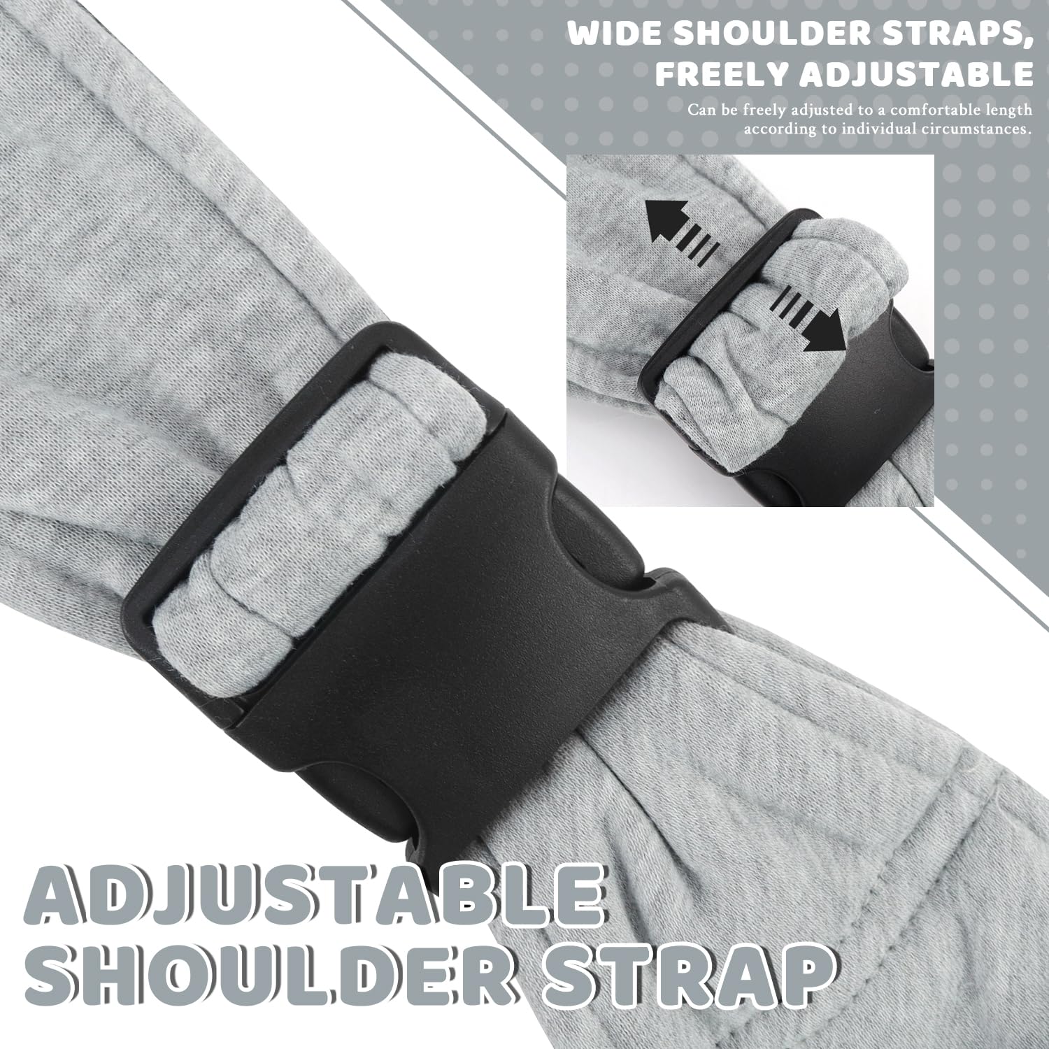 Bandolera para Perro Transportín para Perros Bolsa de Hombro para Mascotas Ajustable Gris con Toalla para Mascotas para Perros Gatos Pequeño y Medianos (Gris)