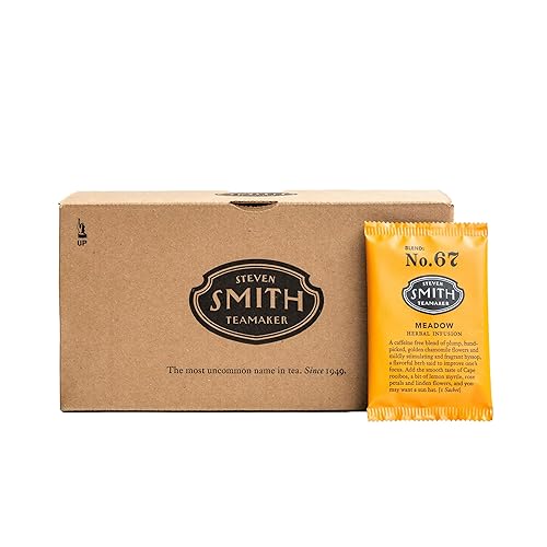 Vista 9 de Smith Teamaker Rooibos - Meadow No. 67 - Manzanilla, Rooibos, Hisopo y pétalos de rosa Sin azúcar, sin OMG, té de mezcla de manzanilla a base