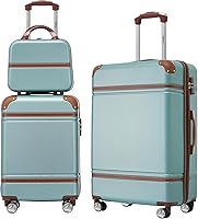 Vista 121 de Merax Equipaje, maleta extensible rígida con ruedas giratorias ligeras, Negro -, 40/48/52