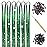 Green Hair Tinsel Kit with Tool 6pcs 1200 Strands Glitter Tinsel Hair Extensions Heat Resistant Sparkling Shiny Fairy Hair Accessories for Women Girls Kids 47Inch