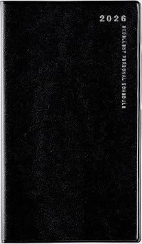 Takahashi 2026 Monthly Liberduo 1 Notebook, Black, No.261 Begins November 2025