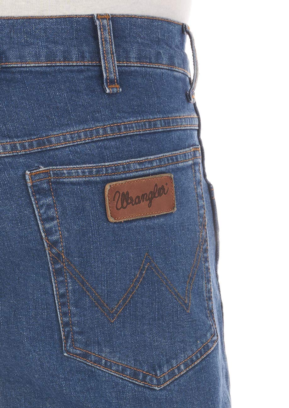 Wrangler Męskie dżinsy Regular Fit Texas Stretch spodnie Authentic Straight Jeans Denim bawełna czarno-niebieskie szare w28 w29 w30 w31 w32 w33 w34 w36 w38 w40 w42 w44