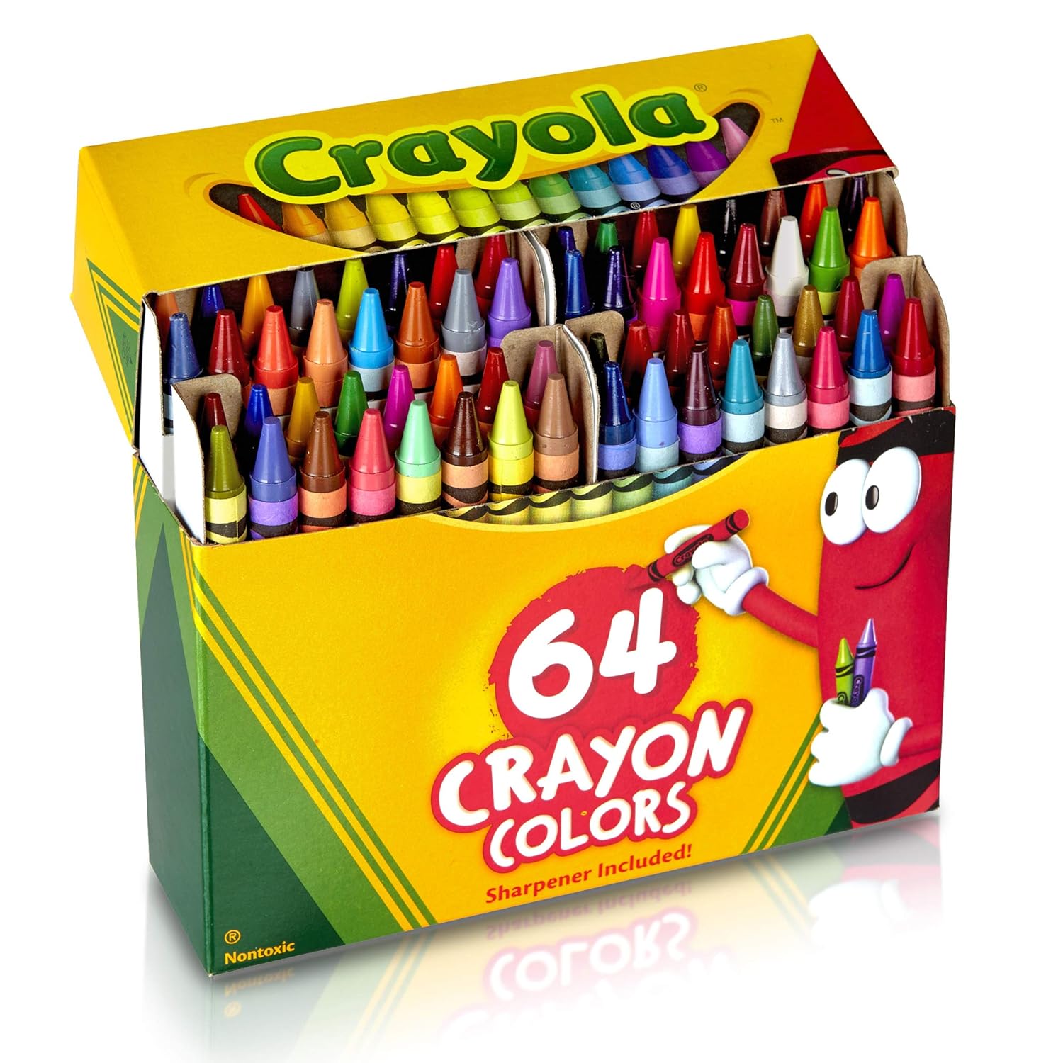 Crayola Crayons, Regular Size, 64 Count with Sharpener : Arts, Crafts & Sewing