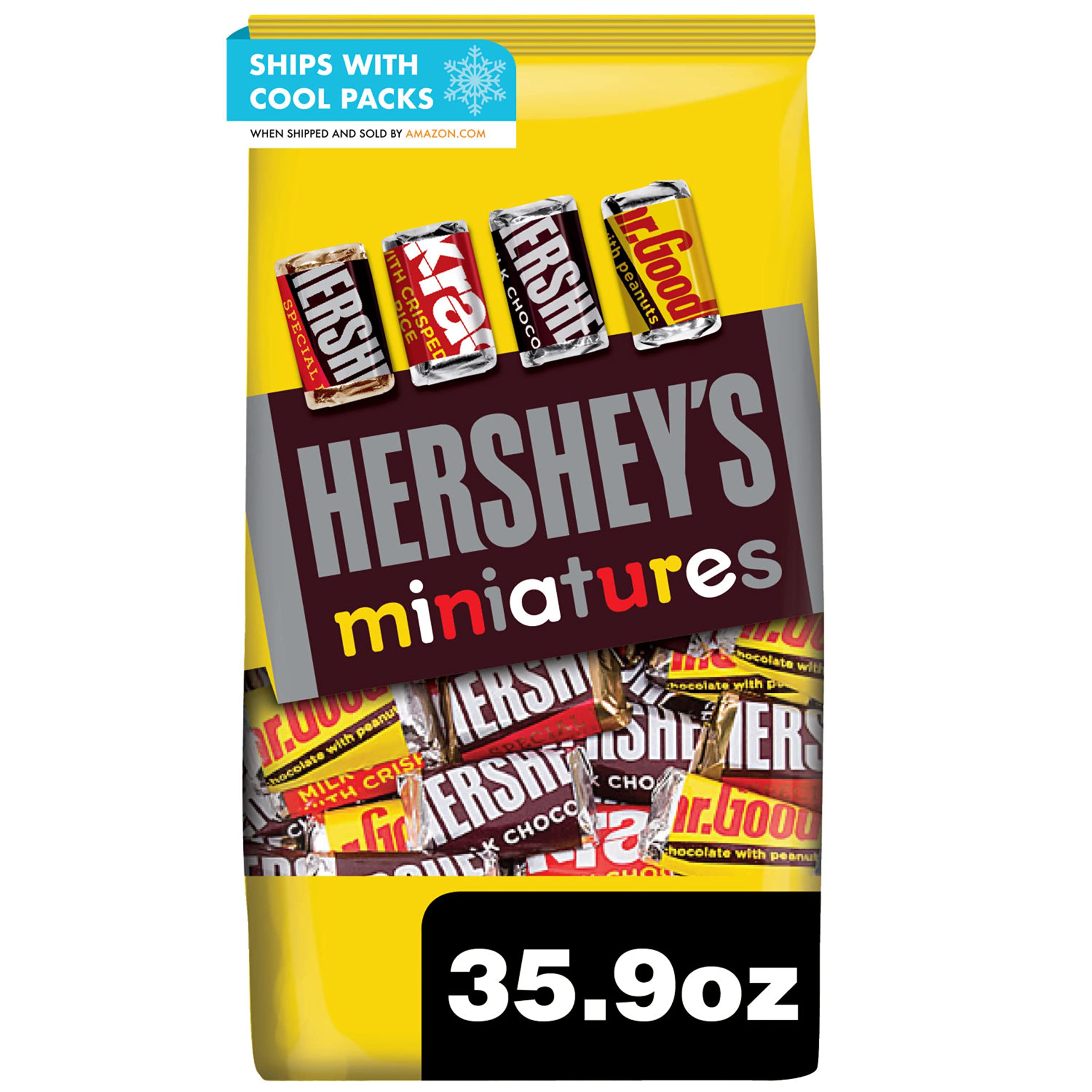 Buy HERSHEY'S Miniatures Assorted Chocolate, Halloween Candy Party Pack