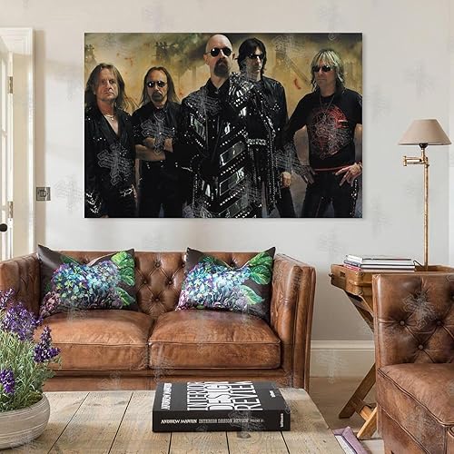 Miniatura 5 de Póster de la banda de Judas-sacerdote Póster de lienzo para decoración de dormitorio, paisaje, oficina, San Valentín, cumpleaños, regalo, sin marco,