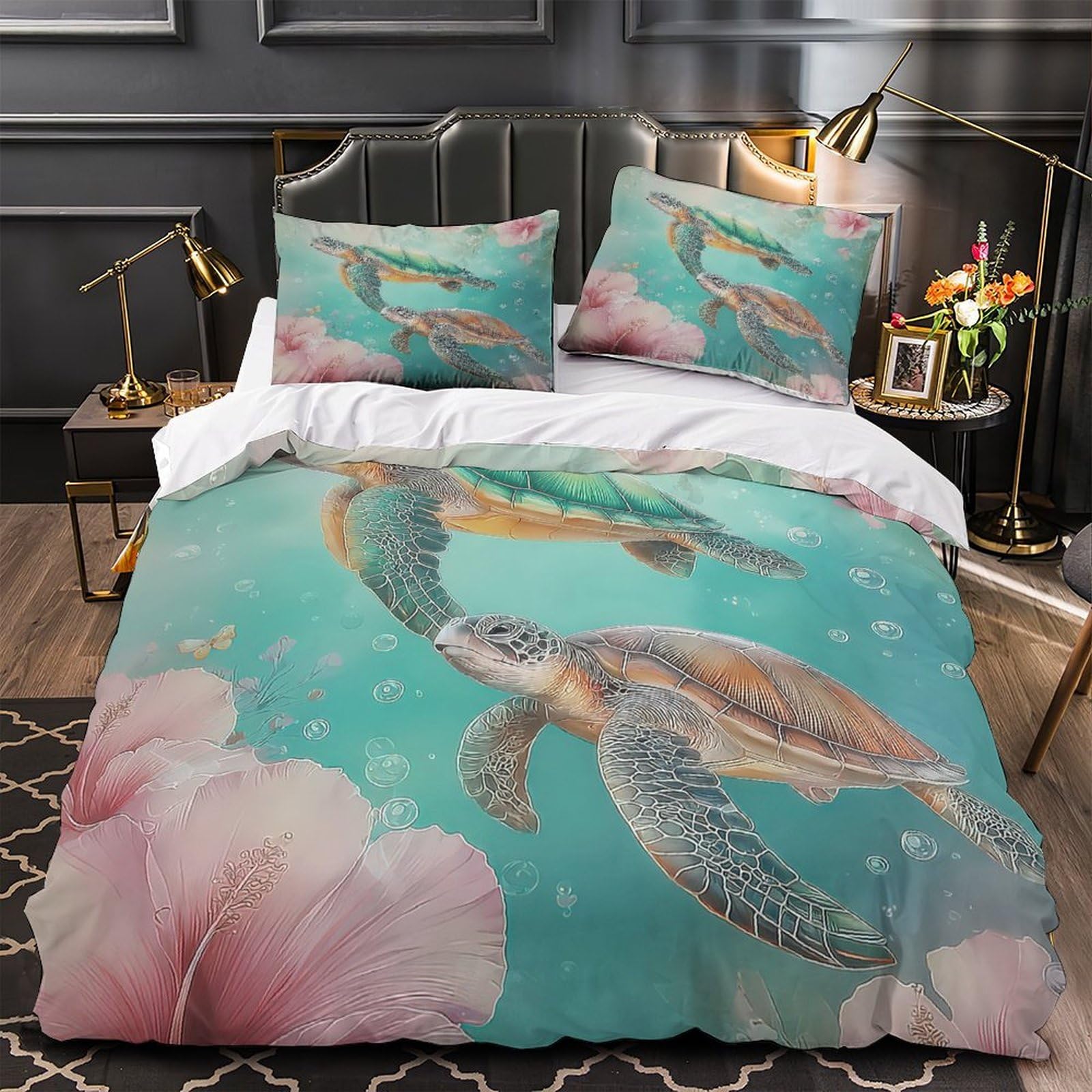 Housse de couette lion de mer hypoallergique contre les allergies
