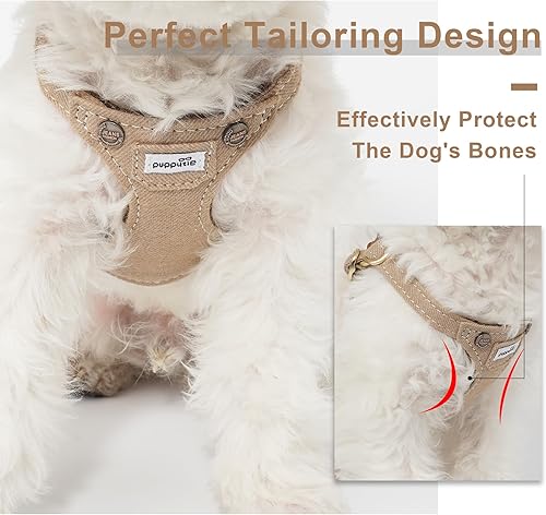 Miniatura 2 de Arnés sin tirones Puppytie para perro, con correa multifunción, pechera suave y ajustable para mascota, no ahorca, chaleco a prueba de escape para