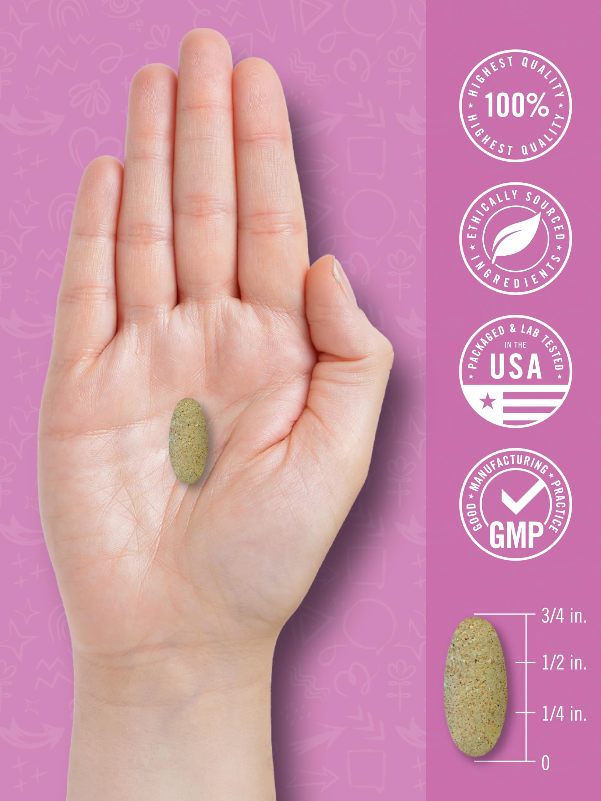 Carlyle Teen Multivitamin for Girls | 60 Caplets | Once Daily — Amazon image 7