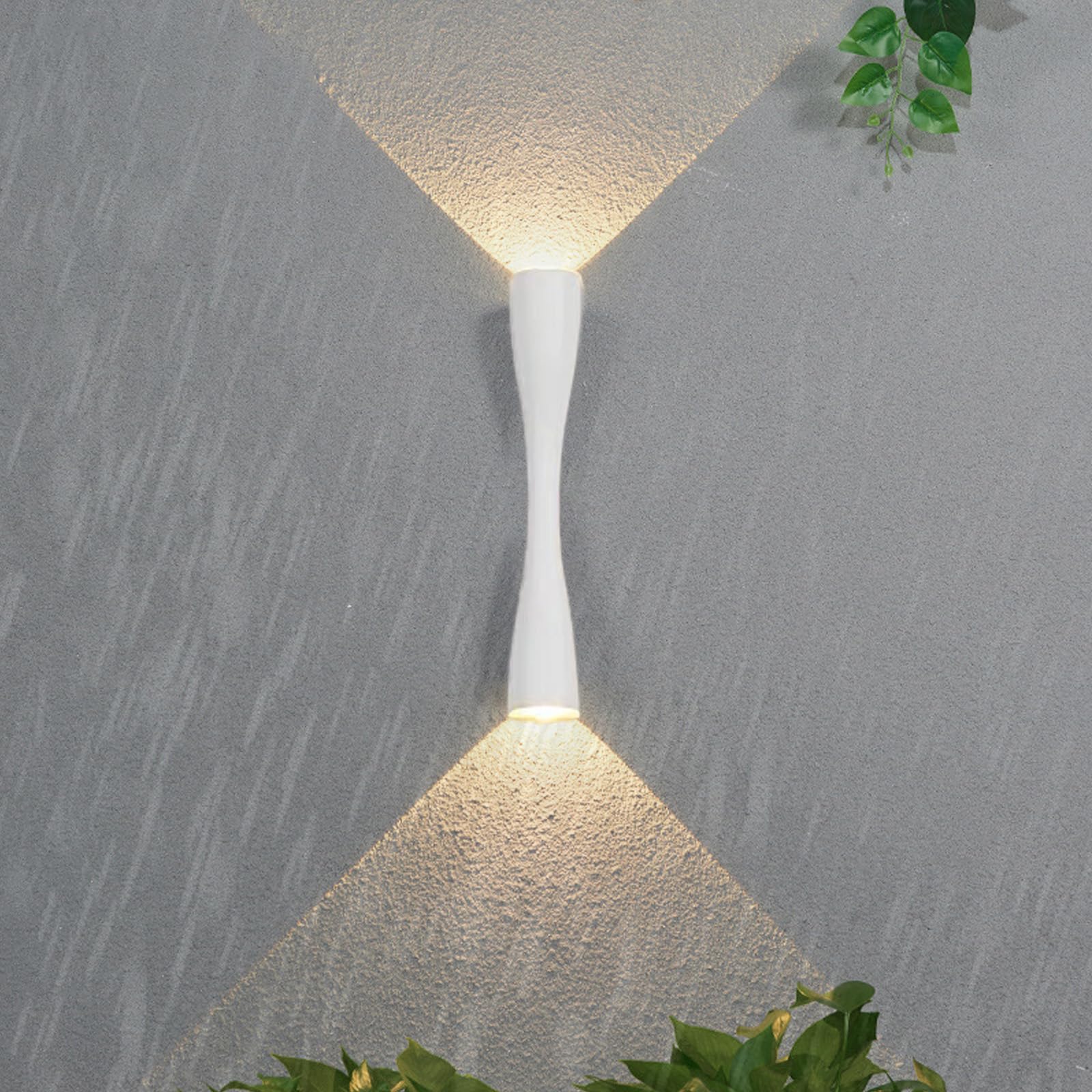 HELCEKOU LED Outdoor Wall Lights Modern Up and Down Sconces IP65 Waterproof Aluminum Metal Lamps Indoor/Outside Lighting Fixture for Garden Balcony Terrace Corridor