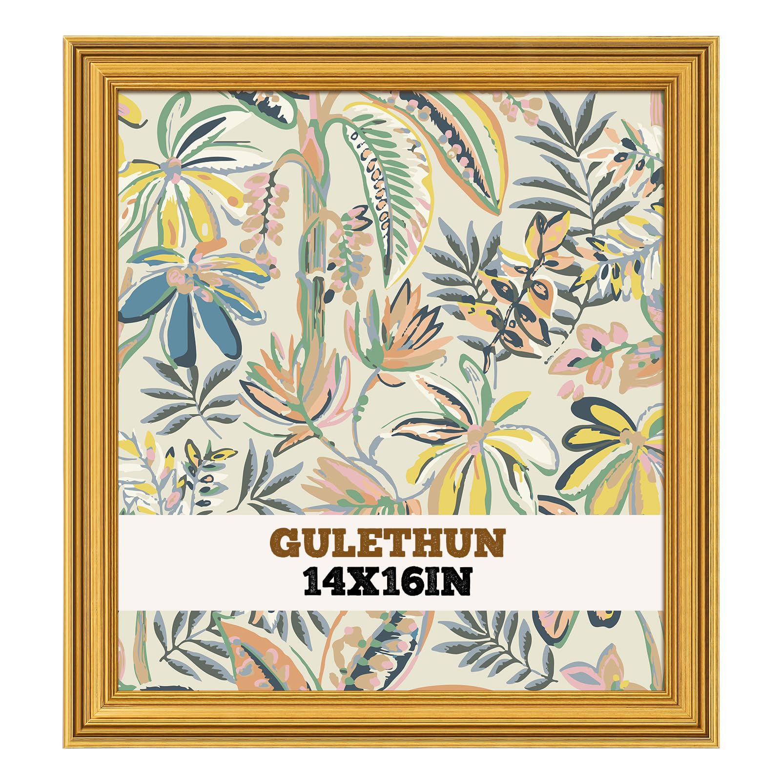 GULETHUN 14x16 Frame, Gold Vintage Photo Frame
